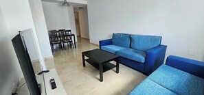 Apartment, 1 Bedroom, Private Bathroom | Living area - Residencia Universitaria Alfil (Málaga)
