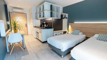 Studio, 2 lits une place | Coffres-forts dans les chambres