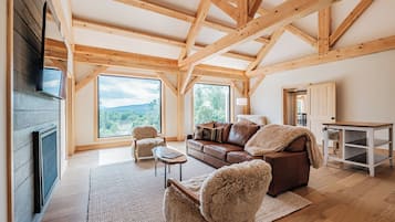 Smart TV, fireplace, Netflix, DVD player