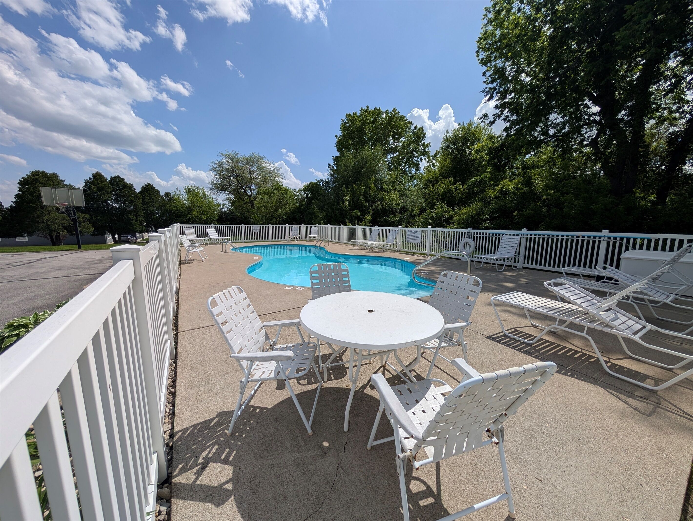 Seasonal, heated pool open seasonally