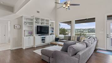 Smart TV, Netflix, DVD player, foosball