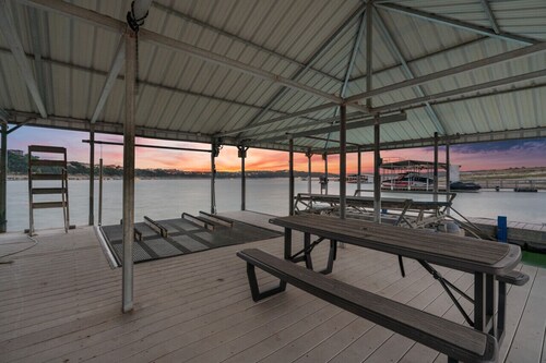 Lakefront Home with Captained Part Boat, Private Dock, Beach, Game-room