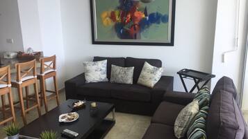 TV, DVD player, table tennis, stereo