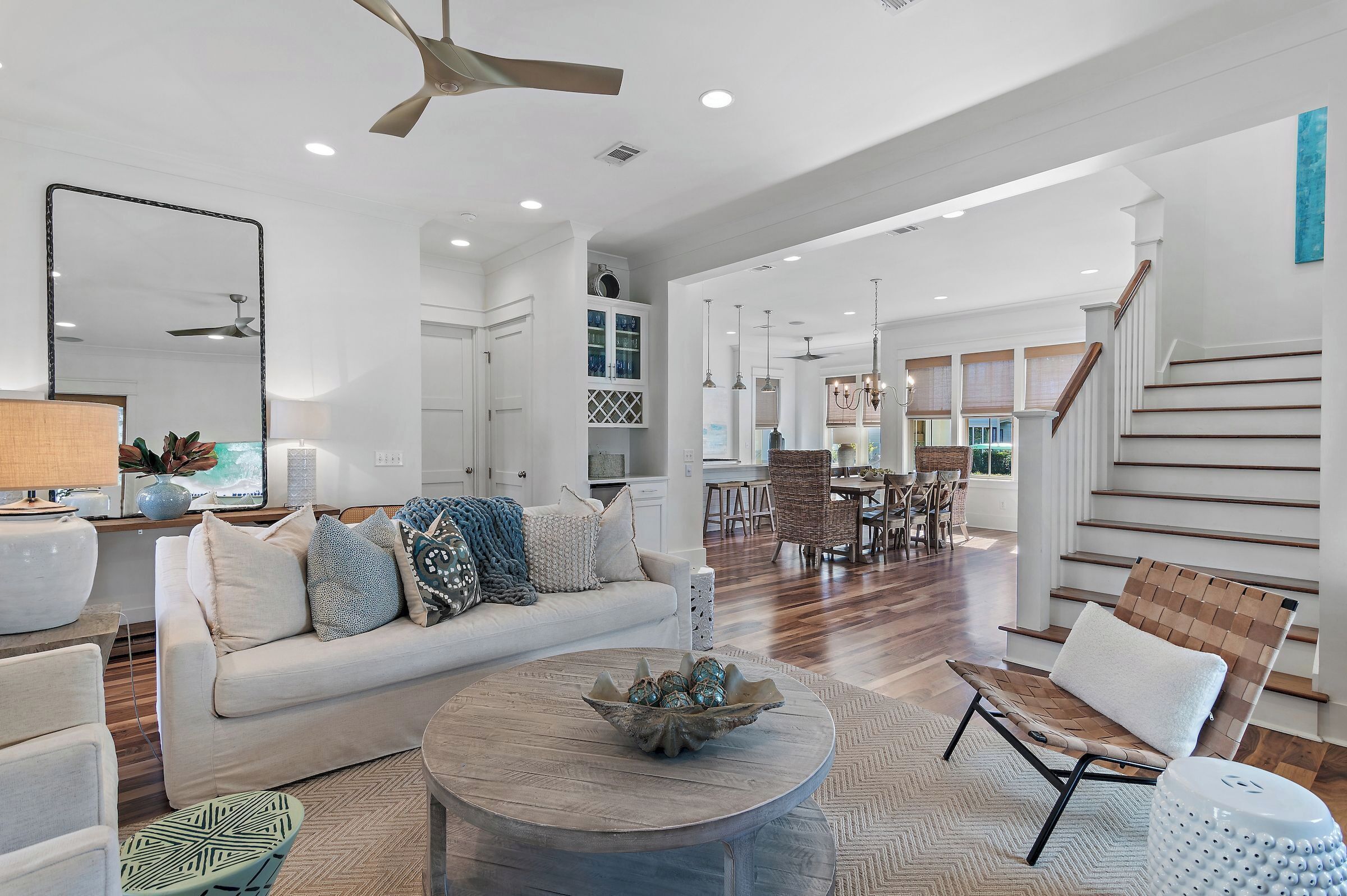 living looking into kitchen