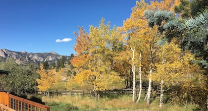 Rustic retreat with amazing views, abundant wildlife, convenient location.