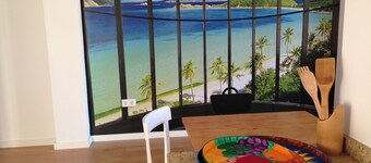 Apartment with wifi and air conditioning, centrally located, ideal for families. 