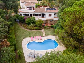 Piscina externa, piscina aquecida