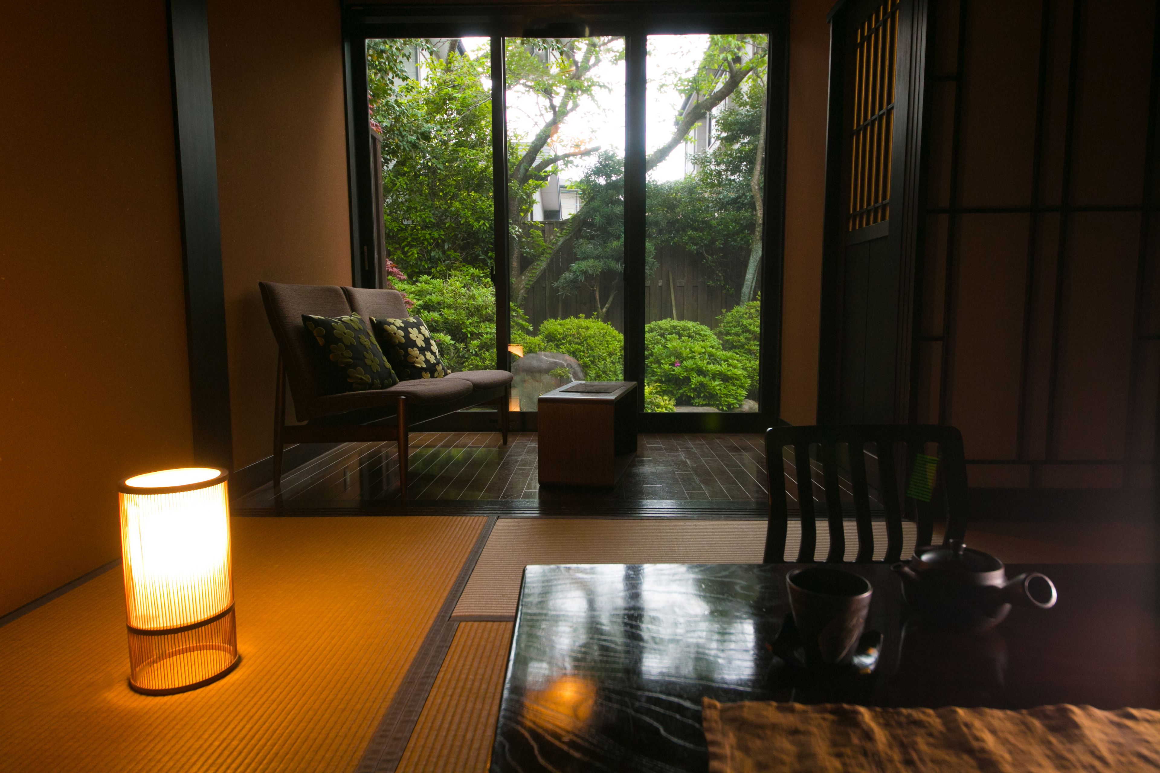 Japanese Style Room with Semi-open-air Bath | Free minibar, in-room safe, free WiFi