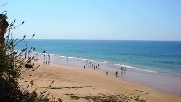 En la playa