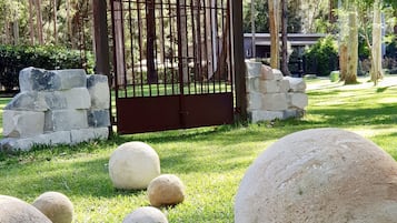 Outdoor wedding area