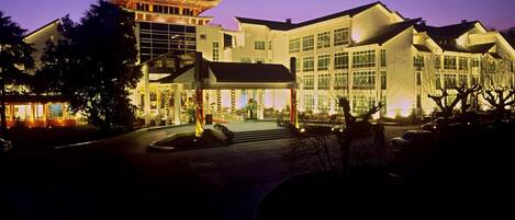 Front of property – evening/night