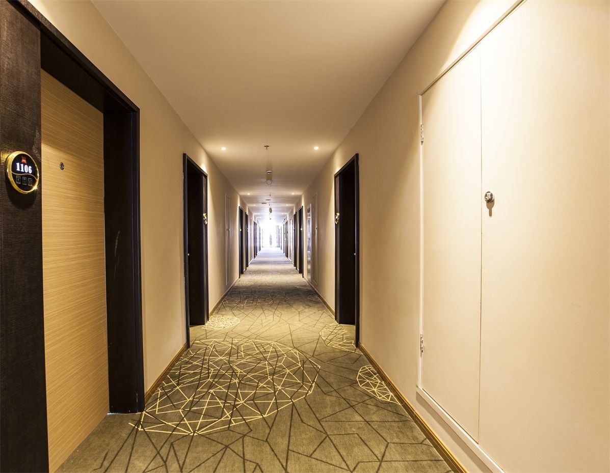 desk, blackout curtains, free wifi