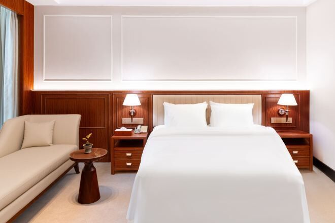 Minibar, in-room safe, desk, laptop workspace