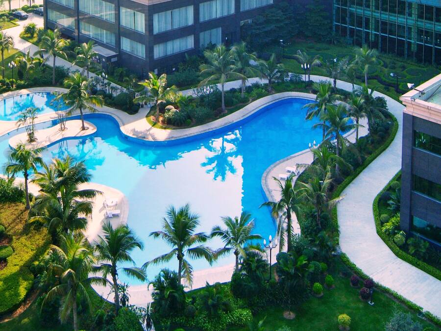 Indoor pool, seasonal outdoor pool