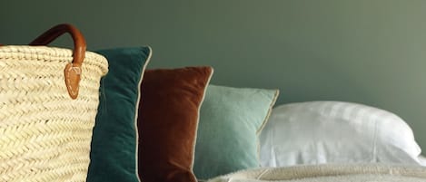 Premium bedding, Select Comfort beds, individually decorated, desk