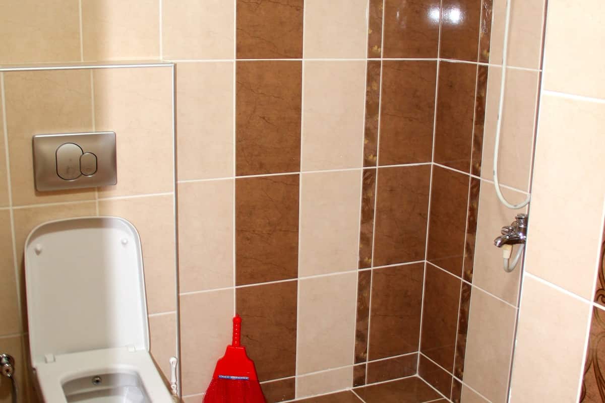 standard triple room | bathroom | shower, free toiletries, hair dryer, slippers