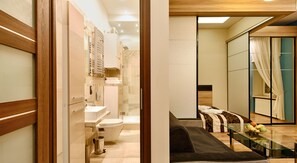 Comfort-Studio, 1 Queen-Bett und Schlafsofa, Kochnische | Badezimmer | Haartrockner, Handtücher