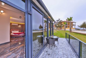 Deluxe Room, Jetted Tub, Pool View | Balcony - Agva Teras Garden Hotel & Bungalow (Sile)