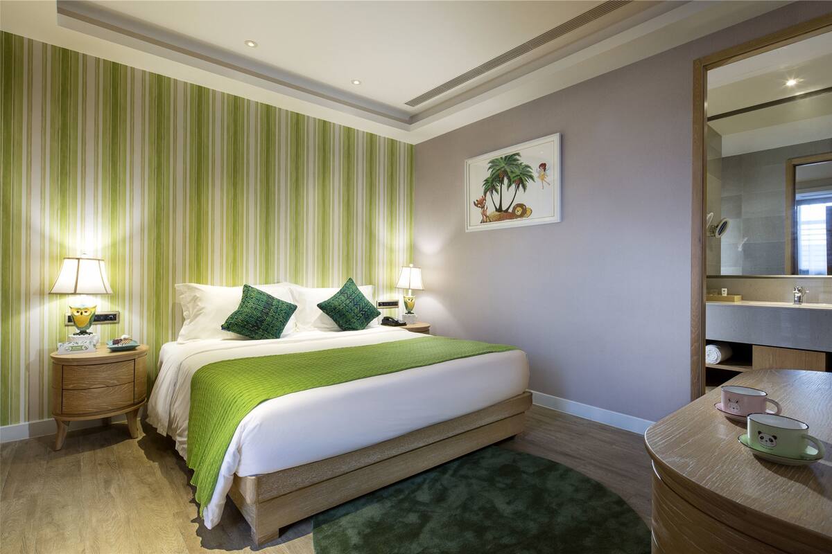 Three-Bedroom Suite ( A/B/C) | Minibar, in-room safe, desk, blackout drapes