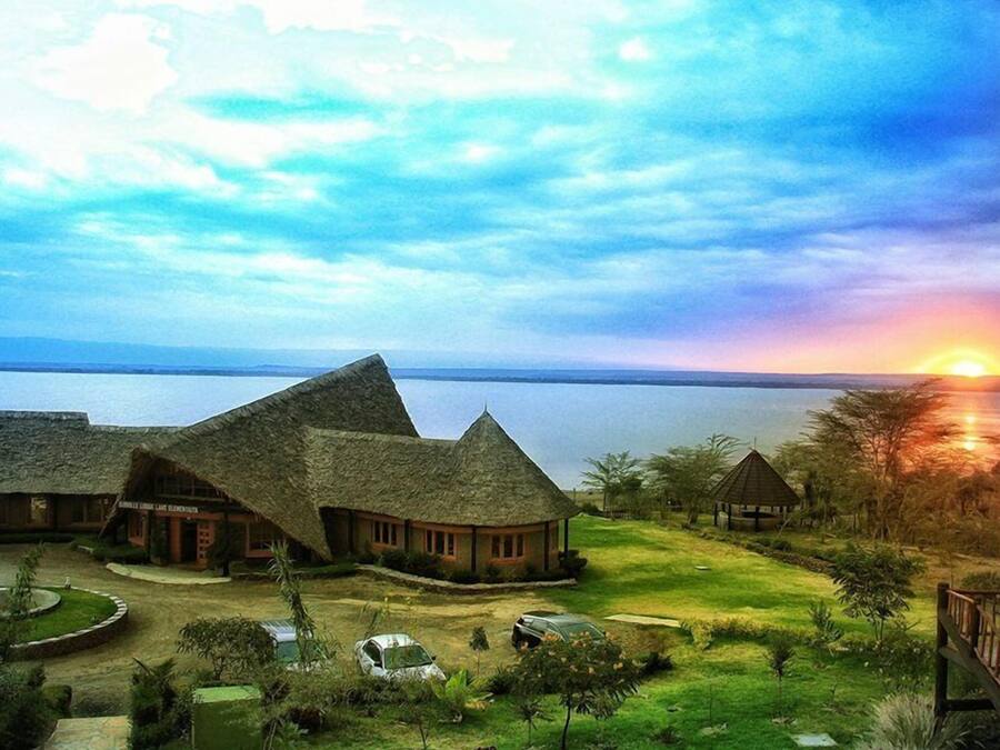 Blick von der Unterkunft