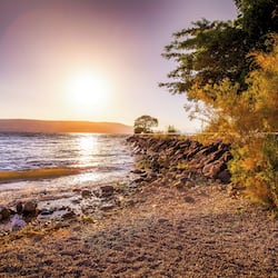 Private beach