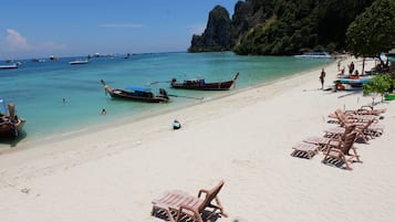 Accommodatie ligt op het strand