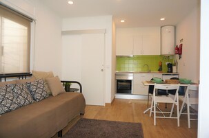 Comfort Apartment, 1 Bedroom, Courtyard View | Living room | Flat-screen TV