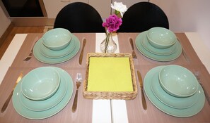 Comfort Apartment, 1 Bedroom, Courtyard View | Private kitchen