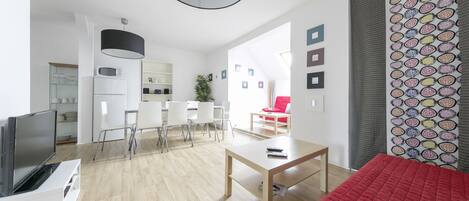 Appartement Ville, 2 chambres (23) | Salle de séjour | Télévision à écran plat