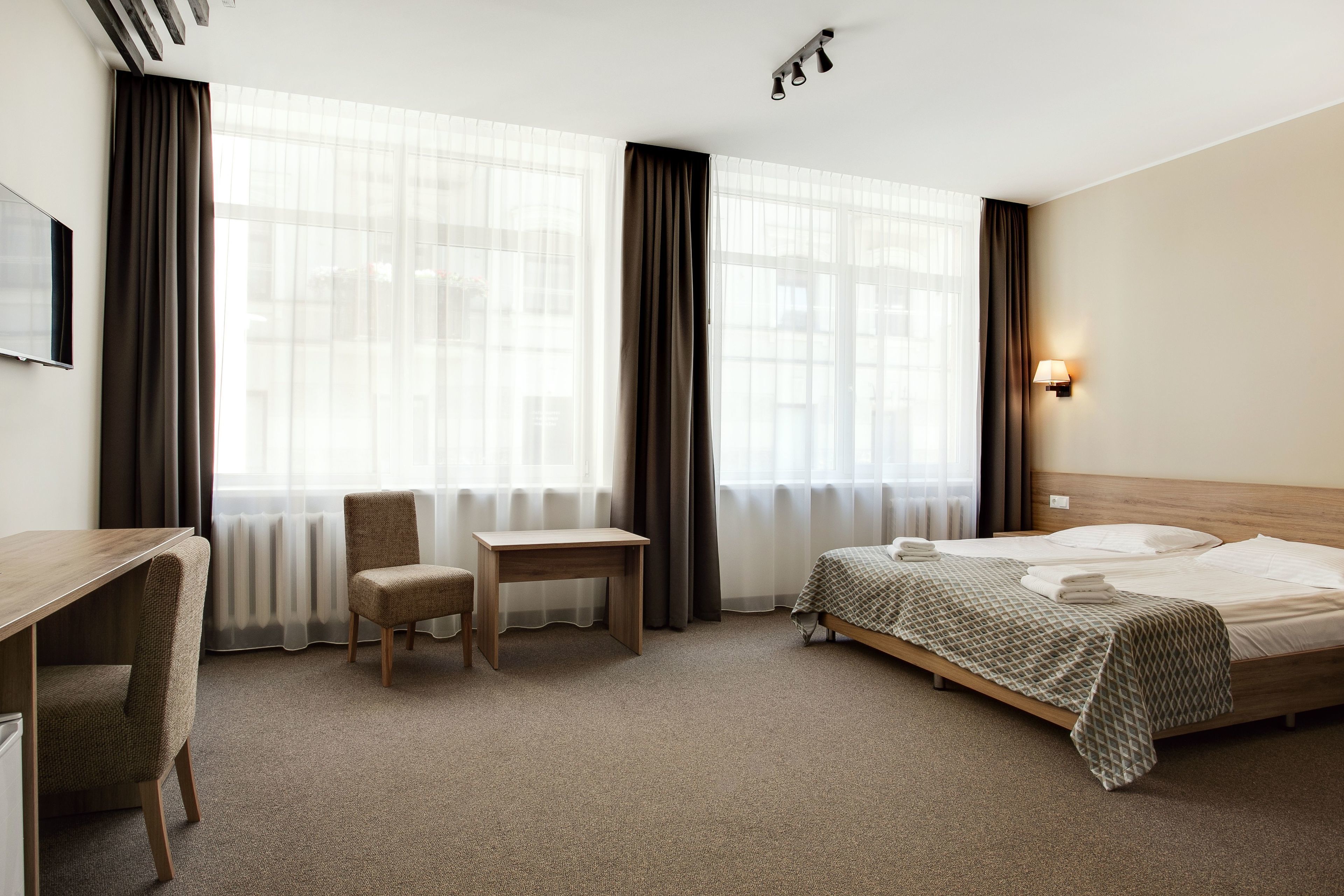 deluxe double room | blackout curtains, soundproofing, iron/ironing board