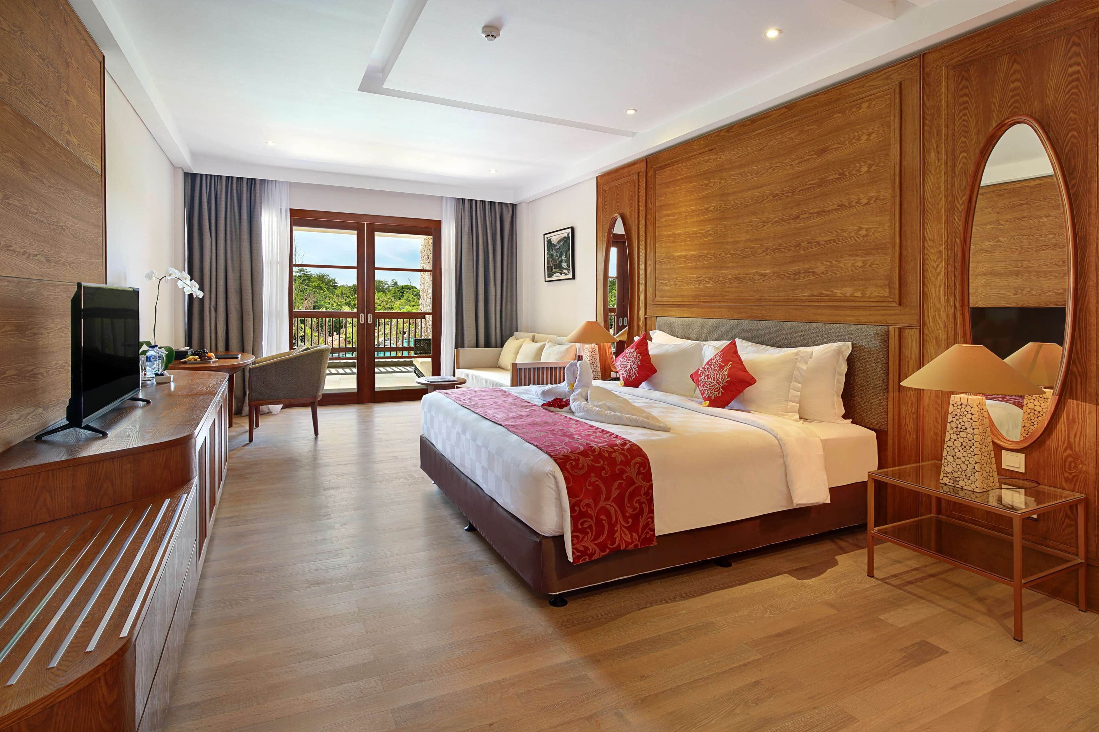 디럭스룸, 킹사이즈침대 1개, 욕조 (Balcony) | 고급 침구, 미니바, 객실 내 금고, 책상