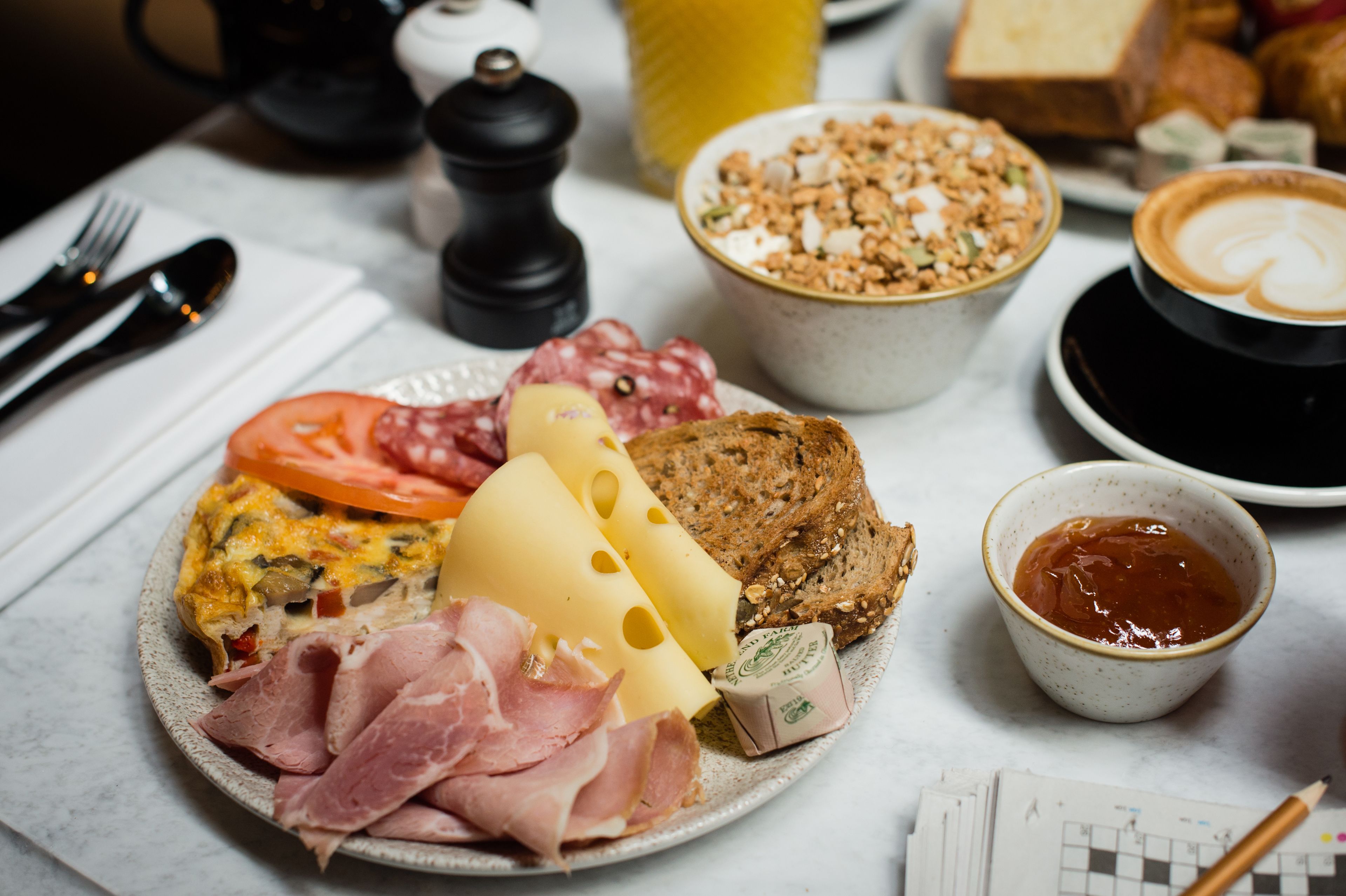 daily continental breakfast (gbp 22 per person)