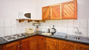 Fridge, microwave, coffee/tea maker