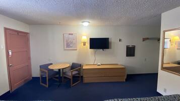 Individually decorated, individually furnished, desk, blackout drapes