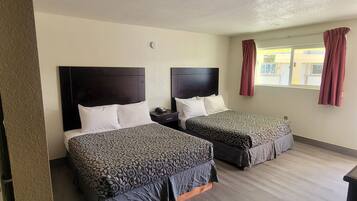 Room, 2 Queen Beds, Accessible, Non Smoking (Efficiency) | Individually decorated, individually furnished, desk, blackout drapes