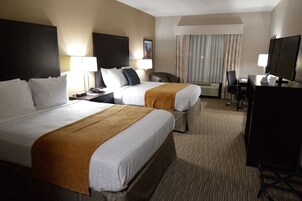 Standard Double Room, 2 Queen Beds, Non Smoking | Desk, free WiFi, bed sheets