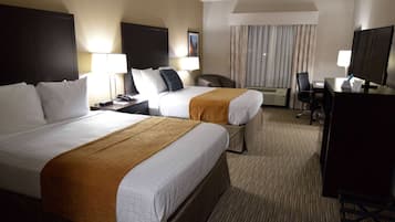 Desk, WiFi, bed sheets