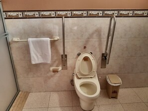 Basic Twin Room, 1 Bedroom, Accessible, Private Bathroom | Bathroom