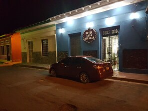 Front of property – evening/night