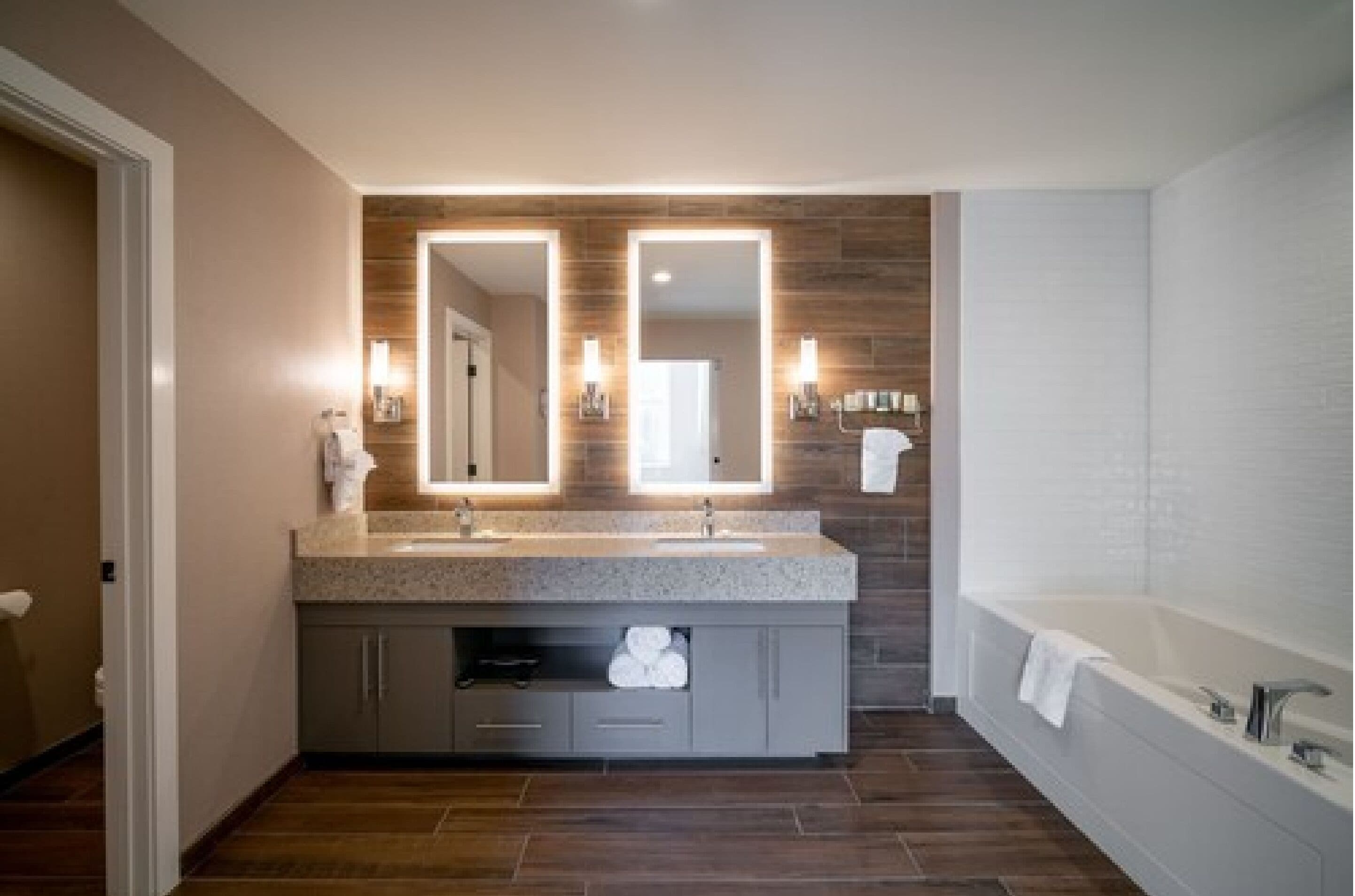 shower, free toiletries, hair dryer, bathrobes