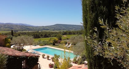 DROME-LIMIT VAUCLUSE-GÎTE WITH SWIMMING POOL - PANORAMIC VIEW
