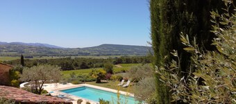 DROME-LIMIT VAUCLUSE-GÎTE WITH SWIMMING POOL - PANORAMIC VIEW