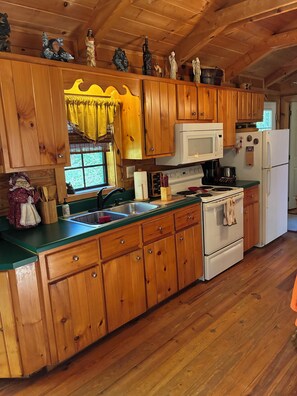 Køleskab, mikrobølgeovn, ovn, kogeplade