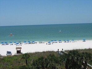 On the beach, beach towels