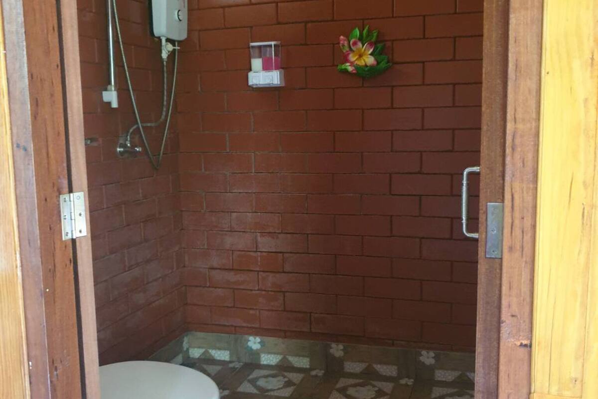 shower, free toiletries, hair dryer, bidet