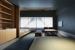 Junior Suite with Japanese-style | Premium bedding, down comforters, blackout drapes, free WiFi - KUMU Kanazawa by The Share Hotels (Kanazawa)