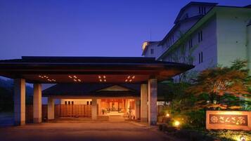 Front of property – evening/night