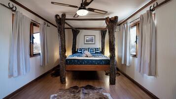 Premium bedding, down duvets, individually decorated