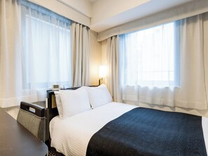 Double Room, Non Smoking | Premium bedding, down duvets, desk, blackout curtains - APA Hotel Midosuji Hommachi Ekihigashi (Osaka)