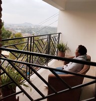 Basic Double Room, Pool View | Terrace/patio